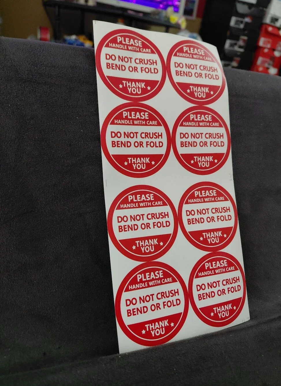 Shipping Supplies bright red